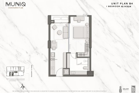 Condo à Bangkok, Thaïlande, 1 chambre  № 165723 - photo 20