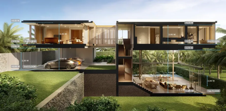 Дом на Пляже Лаян, Таиланд с 4 спальнями  № 153861