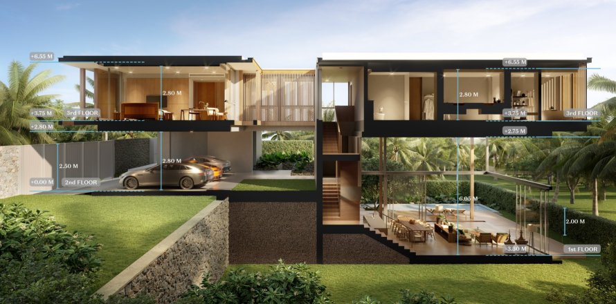 House on Layan Beach, Thailand 4 bedrooms № 153861