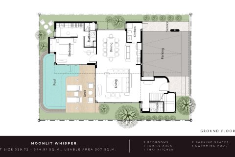 Villa in Bang Tao, Thailand 3 bedrooms № 165389 - photo 11