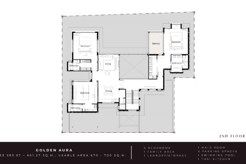 Вилла в Банг Тао, Таиланд с 5 спальнями  № 165387 - фото 13