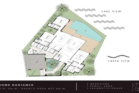 Вилла в Банг Тао, Таиланд с 6 спальнями  № 165386 - фото 7