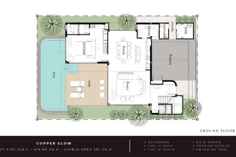 Вилла в Банг Тао, Таиланд с 4 спальнями  № 165388 - фото 13