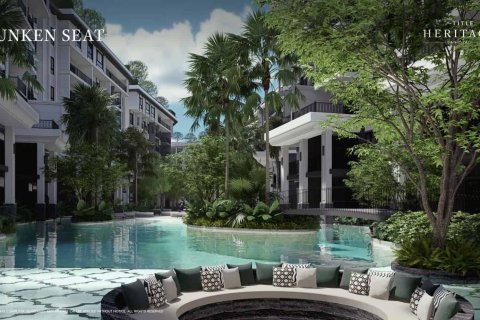 คอนโดมิเนียมในบางเทา, ประเทศไทย, 2 ห้องนอน № 166116 - รูปถ่าย 12