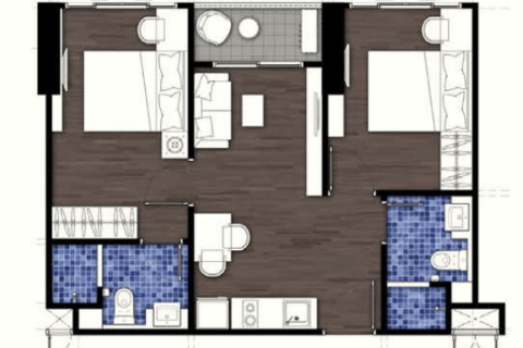 Condo in Bangkok, Thailand, 2 bedrooms  № 183700 - photo 11