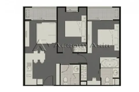 Eigentumswohnung in Pathum Wan, Bangkok, Thailand, 1 Schlafzimmer № 217991 - Foto 6