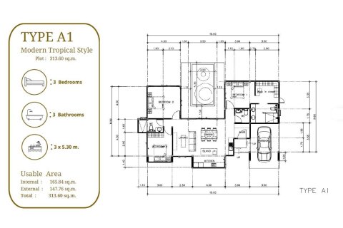 Вилла в Ланта Яи, Таиланд с 3 спальнями  № 170884 - фото 15