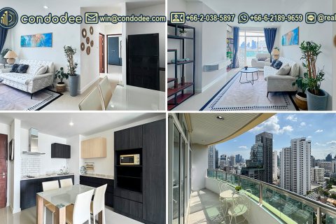 Condo à Khlong Toei, Bangkok, Thaïlande, 2 chambres № 200991 - photo 1