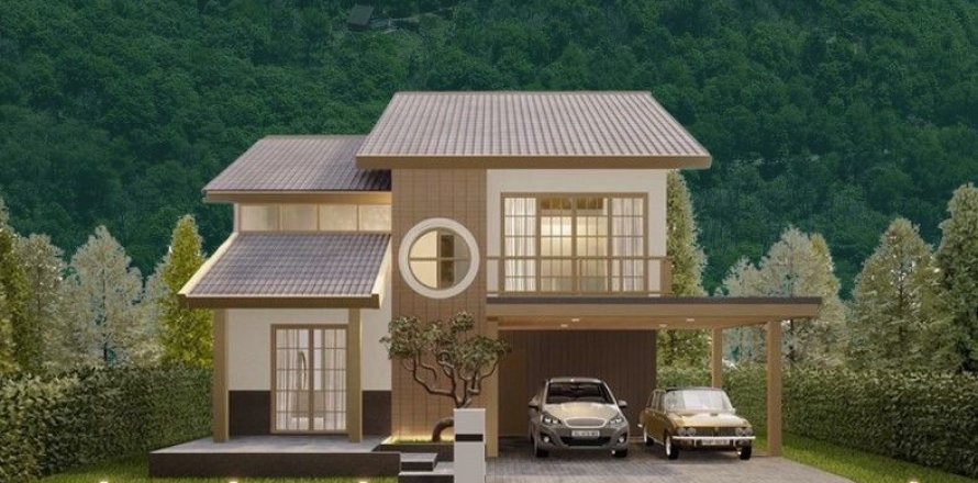 Дом в Сан-Сая, Таиланд с 4 спальнями  № 156043