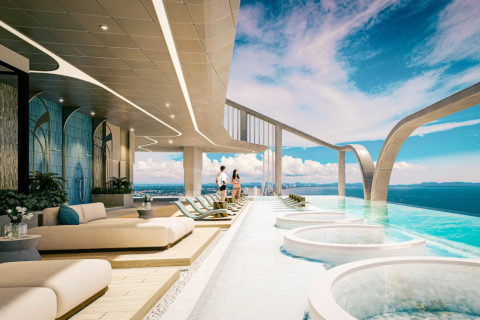 Квартира в Паттайе, Таиланд с 2 комнатами  № 150921 - фото 13