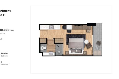 Студия в Ката, Таиланд № 165805 - фото 16