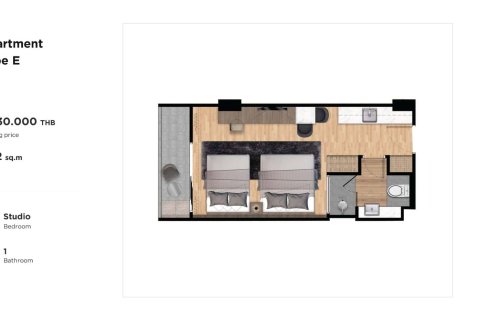 Студия в Ката, Таиланд № 165806 - фото 13