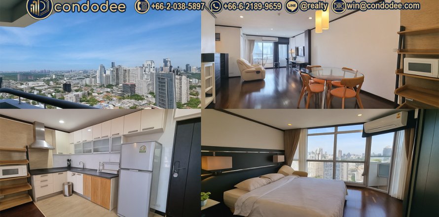 Condo à Khlong Toei, Bangkok, Thaïlande, 2 chambres № 200786