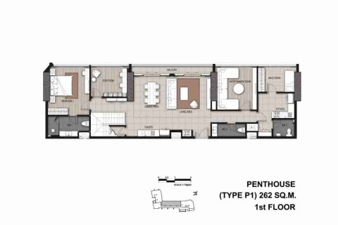 Condo in Thonburi, Bangkok, Thailand, 4 bedrooms  № 183098 - photo 24