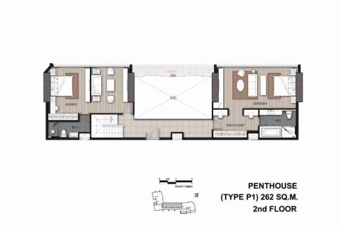Condo in Thonburi, Bangkok, Thailand, 4 bedrooms  № 183098 - photo 25