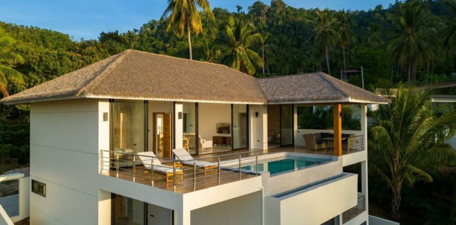 Villa à Ko Samui, Thaïlande 4 chambres № 114486