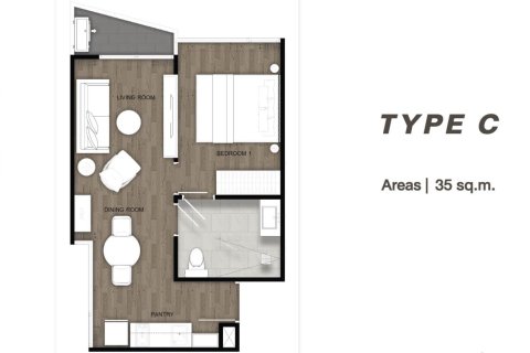 Condo à Karon, Thaïlande, 1 chambre  № 166127 - photo 10
