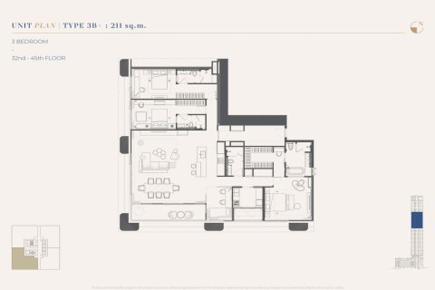 คอนโดมิเนียมในกรุงเทพฯ, ประเทศไทย, 2 ห้องนอน № 233962 - รูปถ่าย 26