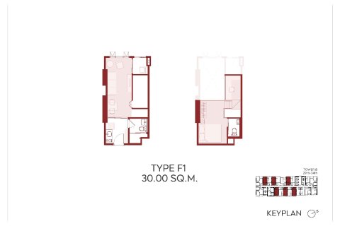 Condo à Bangkok, Thaïlande, 1 chambre  № 165014 - photo 21