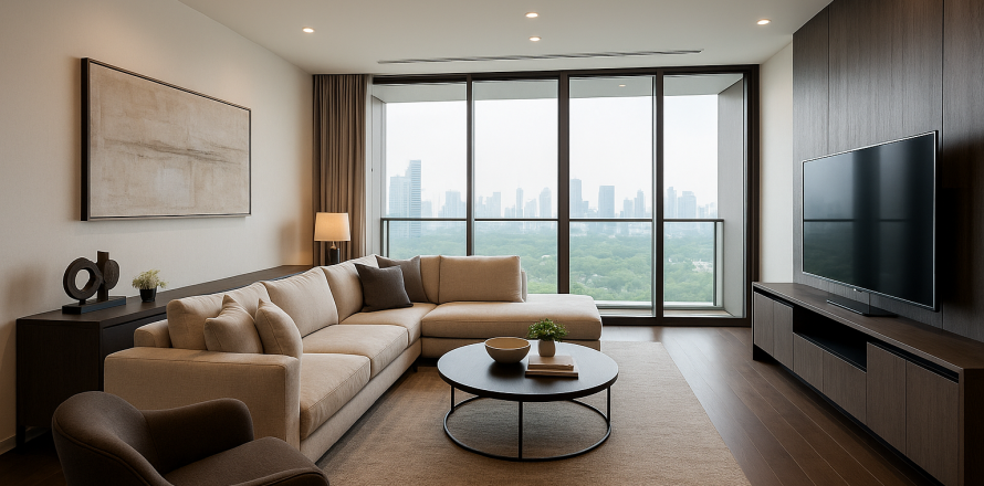 Кондоминиум с 3 спальнями в Банг Раке, Бангкок, Таиланд № 154118