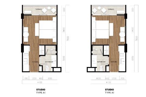 Студия в Банг Тао, Таиланд № 165051 - фото 17