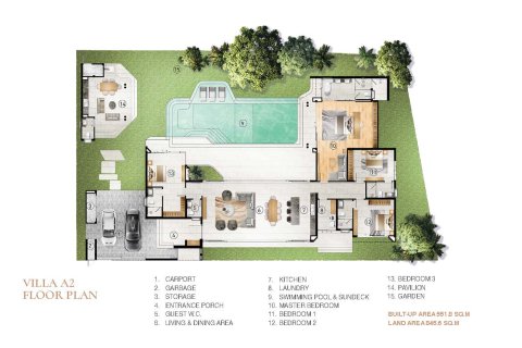 Villa sur Layan Beach, Thaïlande 4 chambres № 166346 - photo 7