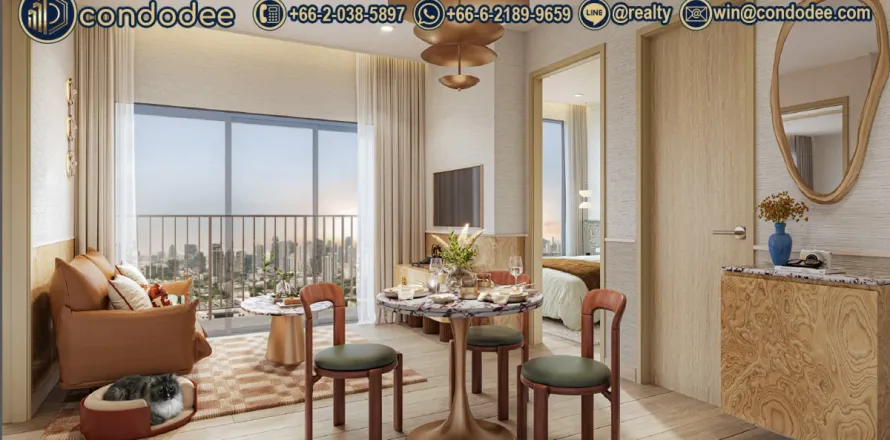 Condo à Watthana, Bangkok, Thaïlande, 2 chambres  № 201360