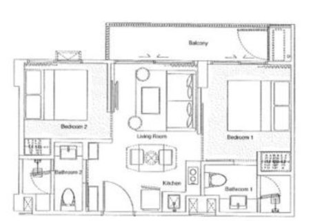 Кондоминиум с 2 спальнями в Пхукете, Таиланд № 164056 - фото 10