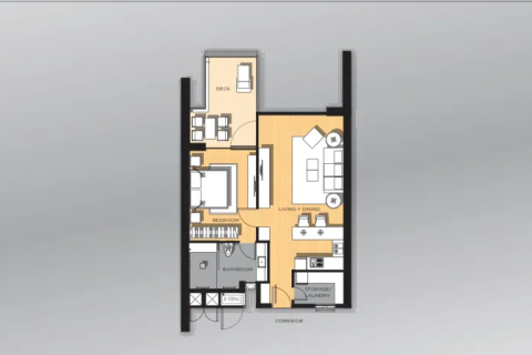Condo à Pattaya, Thaïlande, 1 chambre  № 181004 - photo 2