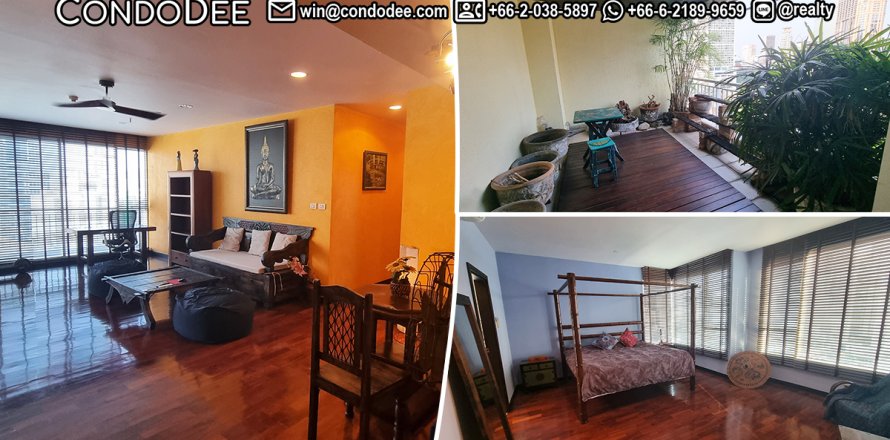 Condo à Khlong Toei, Bangkok, Thaïlande, 2 chambres  № 200511
