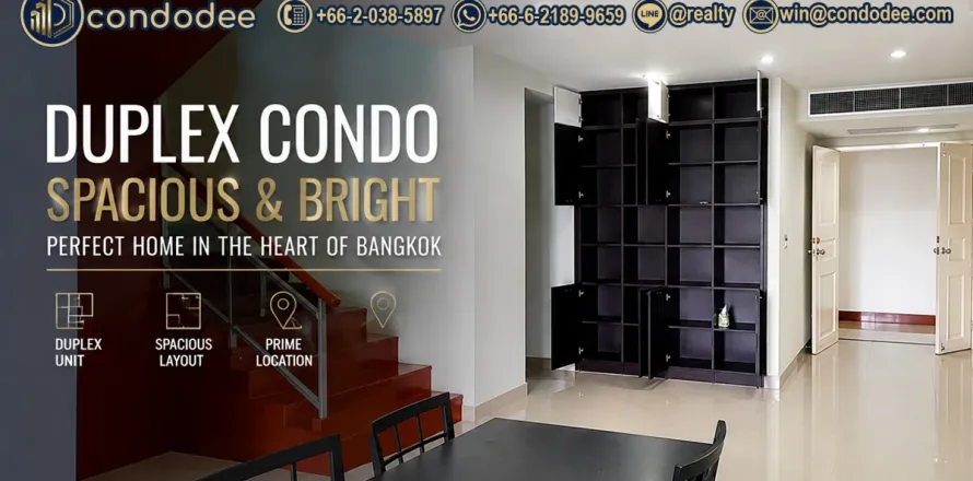 Condo à Watthana, Bangkok, Thaïlande, 3 chambres  № 200509