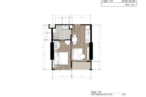 Condo à Pattaya, Thaïlande, 1 chambre  № 165139 - photo 18