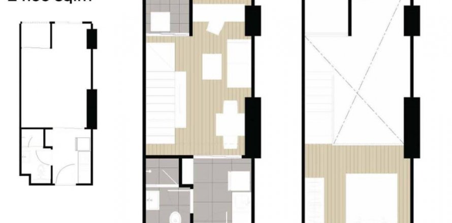 Studio in the Condo in Bangkok, Thailand № 120218