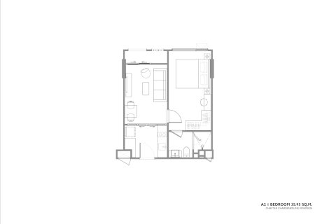 Кондоминиум с 1 спальней в Бангкоке, Таиланд № 170243 - фото 8