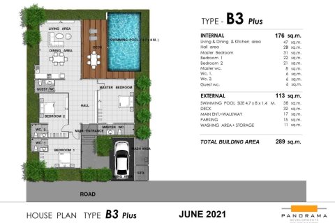 Вилла в Хуа Хине, Таиланд с 3 спальнями  № 166604 - фото 22