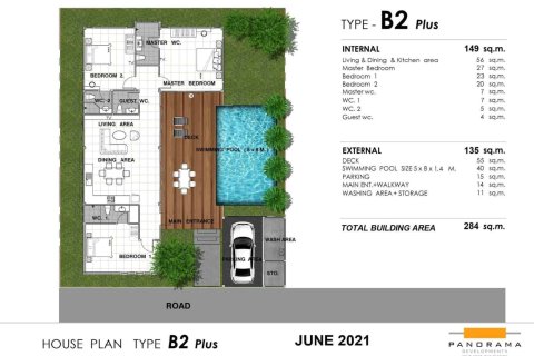 Вилла в Хуа Хине, Таиланд с 3 спальнями  № 166605 - фото 26