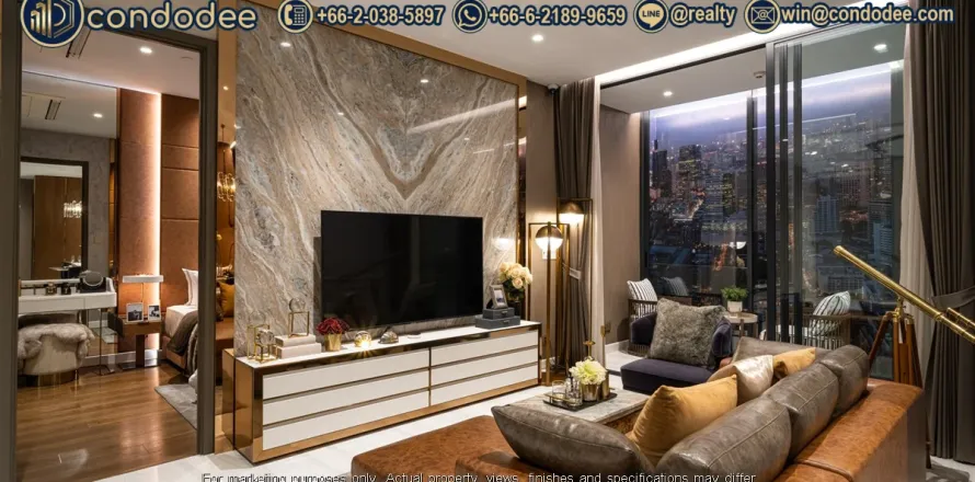 คอนโดมิเนียมในสาทร, กรุงเทพฯ, ประเทศไทย, 3 ห้องนอน № 234016