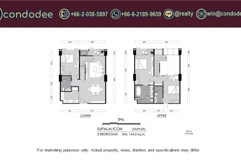 Condo in Sathon, Bangkok, Thailand, 3 bedrooms  № 234017 - photo 4