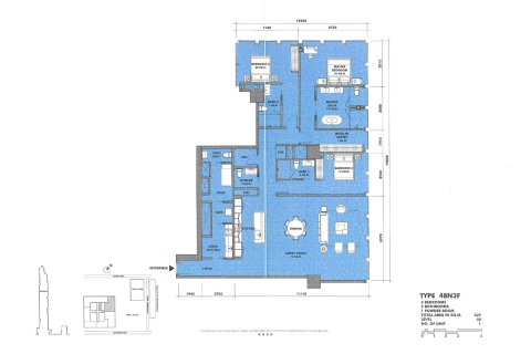 Eigentumswohnung in Sathon, Bangkok, Thailand, 3 Schlafzimmer  № 222366 - Foto 8